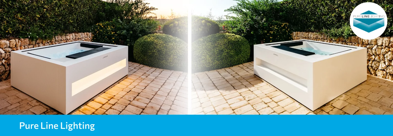 Aquavia home spa, Pure Line Lighting Aquavia home spa, Pure Line Lighting