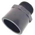 Муфта ПВХ клейова із зовнішнім різьбленням д.32-40х1 