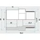 Effast муфта ПВХ переходная с нар. резьбой 40x50x1-1/2