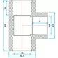 ERA трійник 90° редукційний PVC d32x20 - Фото №2