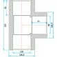 ERA трійник 90 ° редукційний PVC d110x90 - Фото №2