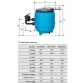 Gemas FILTRONE LLT 32 м3/час d.920 мм фильтр с боковым подключением - Фото №2