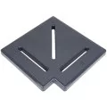 Aquaviva KKG-25-1 Classic Кутовий елемент для переливних ґрат 90° 245х25 мм (сірий)