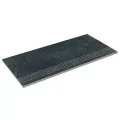 Aquaviva Granito Black бортовая прямая плитка 595x289x20 мм