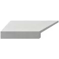 Aquaviva Granito Light Gray кутовий елемент бортової плитки Г-подібний 595x345x50(20) лівий 45°