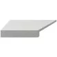 Aquaviva Granito Light Gray кутовий елемент бортової плитки Г-подібний 595x345x50(20) лівий 45°