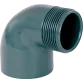 Coraplax коліно ПВХ 90 ° з нар. різьбленням 50 мм 1-1/2