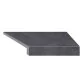 Aquaviva Ardesia Black угловой элемент бортовой плитки Г-образный 595x345x50(20) правый 45°