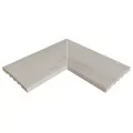 Rosa Gres Pietro White 245 EC кут керамогранітної переливної решітки для басейну 245 см, 62,6 x 62,6 x 2,2 см
