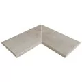 Rosa Gres Mistery Grey 245 EC кут керамогранітної переливної решітки для басейну 245 см, 62,6 x 62,6 x 2,2 см