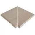 Rosa Gres Stela White 245 EF кут керамогранітних переливних грат для басейну 245 FL, 26,6 x 26,6 x 2,2 см