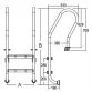 Emaux Mixta NSF315-SR AISI 316 сходи для басейну 3 сходинки - Фото №2