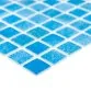AquaMo Sky Blue скляна мозаїка для басейну на сітці