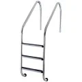 Flexinox Overflow лестница для бассейна 3 ступени для широкого борта, AISI-316