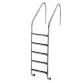 Flexinox Overflow сходи для басейну 5 сходинок для широкого борту, AISI-316
