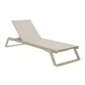 Aquajoy Tropic шезлонг серо-коричневый