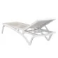 Aquajoy Pacific шезлонг белый с серо-коричневым - Фото №4