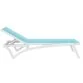 Aquajoy Pacific шезлонг білий з бірюзовим - Фото №2