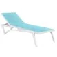 Aquajoy Pacific шезлонг білий з бірюзовим