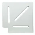 Aquaviva угловой элемент для переливной решетки Classiс и Grift, (90°, 145/25 мм, белый)