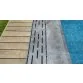 Serapool Pool Garden Anthracite Monoblock керамогранитная переливная решетка для бассейна, 65 x 24.5 см - Фото №2