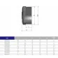 Effast заглушка ПВХ RERTAE020B с наружной резьбой d1/2