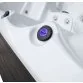 Aquajoy Santorini 220*220 см гидромассажная ванна, чаша серебряно-белый мрамор - Фото №7
