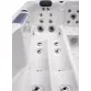 Aquajoy Santorini 220*220 см гидромассажная ванна, чаша серебряно-белый мрамор - Фото №4
