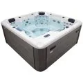 Aquajoy Santorini 220*220 см гидромассажная ванна, чаша серебряно-белый мрамор