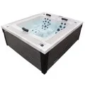 Aquajoy Marmaris 230*198 см гидромассажная ванна переливная, чаша серебристо-белый мрамор