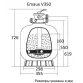 Emaux V350 4,3 м3/час фильтр для бассейна с верхним подключением - Фото №2