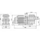 AquaViva LX STP100T 10 м³/чfc, 0,75 кВт, 400 В насос для бассейна - Фото №3