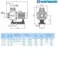 Насос Hayward HCP10301E KA300 M.B 48 м3/час, 2,76 кВт, 400 В - Фото №3