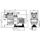 Hayward HCP38353E KAP350 T1 IE3, 58 м3/час, 3,7 кВт, 400 в насос для бассейна - Фото №2