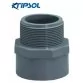 Муфта ПВХ клейова із зовнішнім різьбленням MU30 50.C