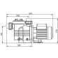 Waterco Aquamite 075 - 16,8 м3/час, 0,65 кВт 230 В насос для бассейна - Фото №2