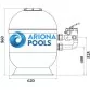 Ariona Pools Ocean 620 мм, 15,1 м3 / ч пісочний фільтр для басейну - Фото №4