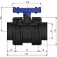 HР EFFAST BDRBVD0630 кран кульовий PVC-U d63 - Фото №5