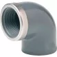EFFAST колено 90° резьбовое с метал. кольцом PVC-U d50х1-1/2