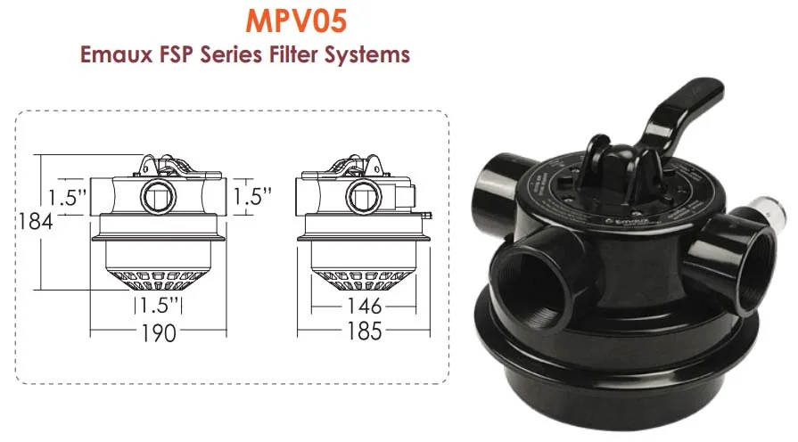 Emaux MPV05 чотирипозиційний кран&nbsp;P и V 88281205B