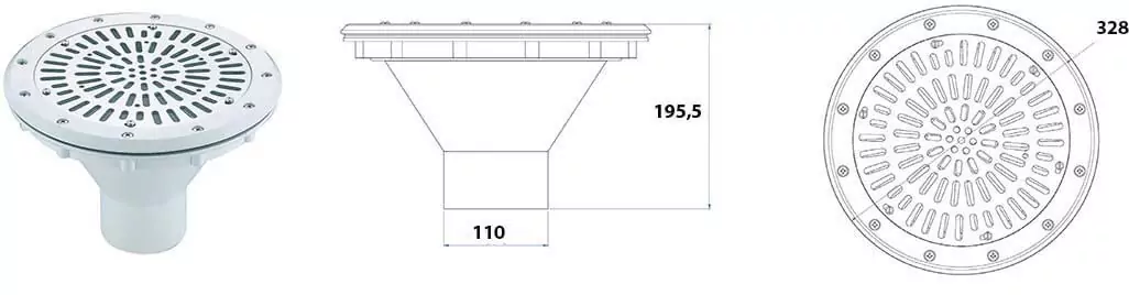 Astral 08316 донная для бассейна донная под лайнер