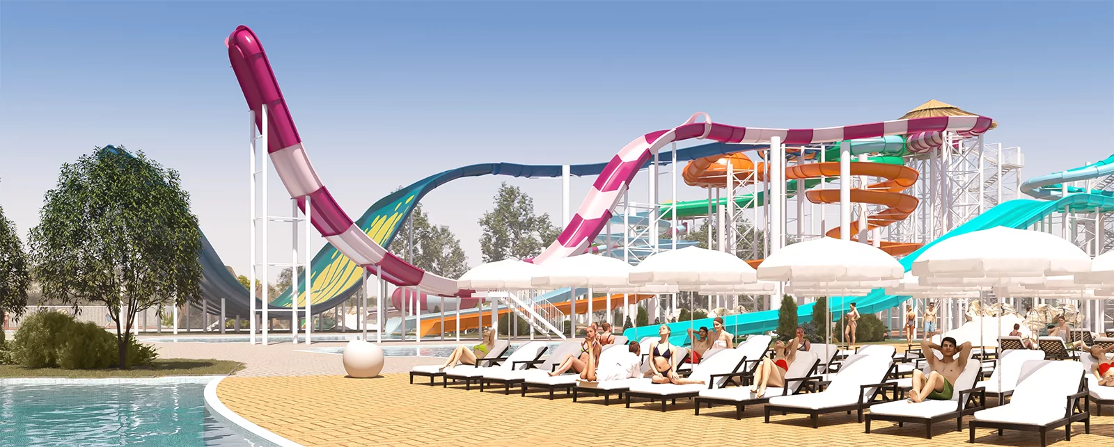 Водні гірки для аквапарку