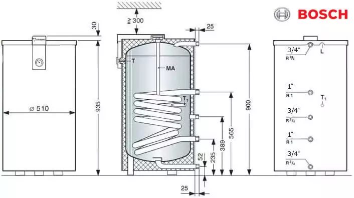 Бойлер Bosch so 120 1 