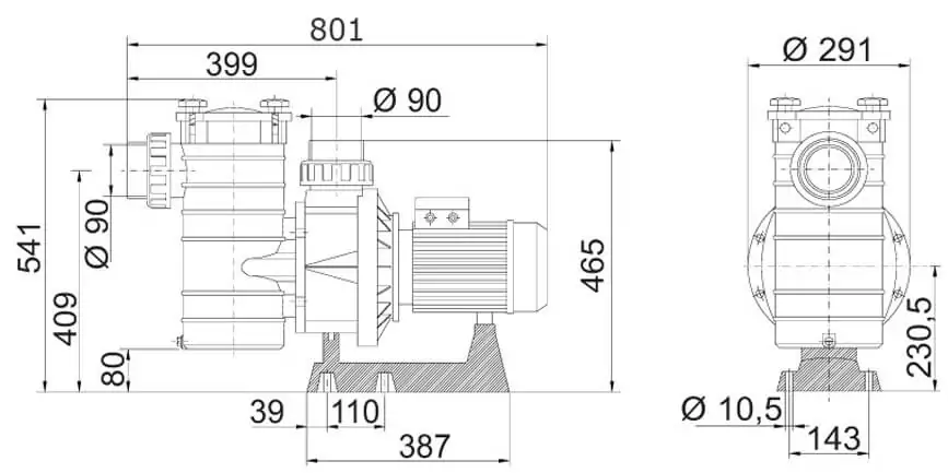 Размеры Kripsol KAP450