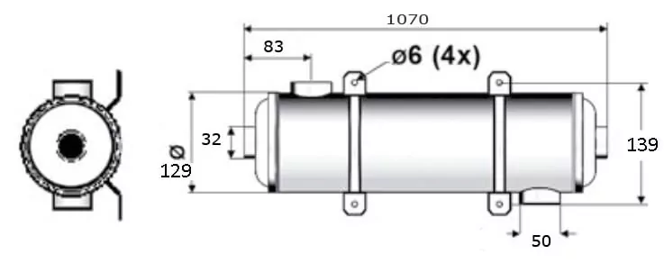 Pahlen Maxi-Flo 120 кВт трубчастий теплообмінник