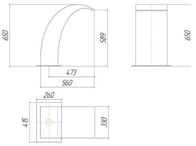 Аттракцион для бассейна водопад "Дельфин" Аттракцион для бассейна водопад "Дельфин"