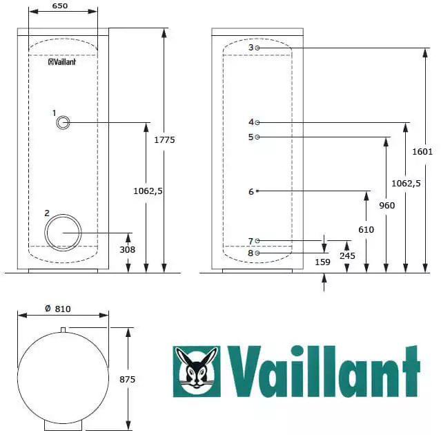 Бойлер Vaillant unistor vih r 500 