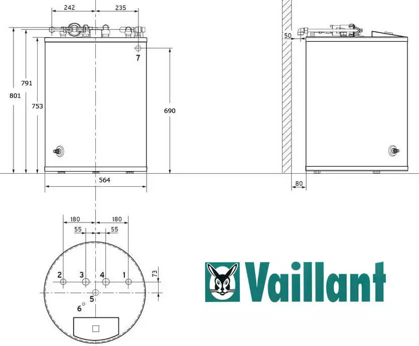 Бойлер Vaillant unistor vih r 120 