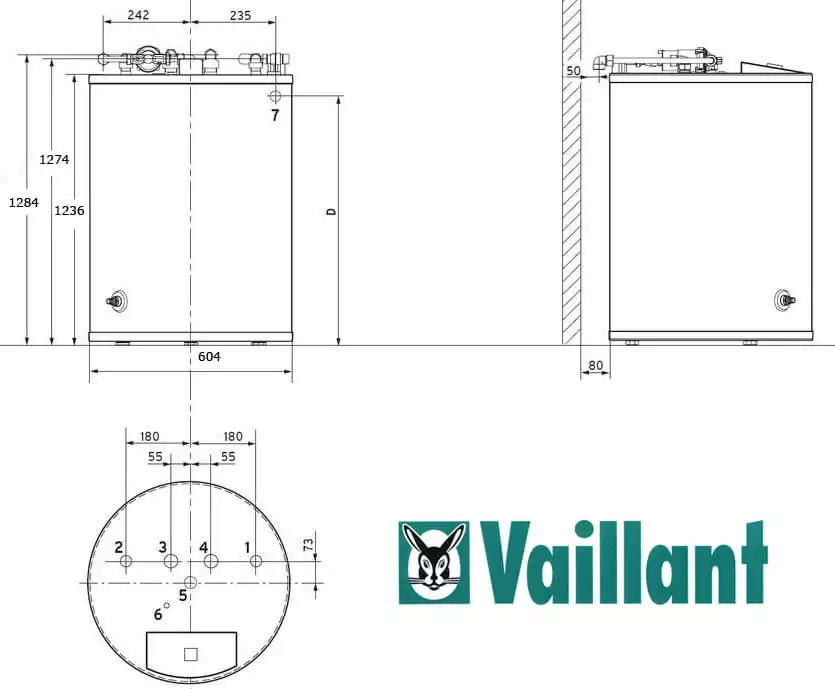 Бойлер Vaillant unistor vih r 200