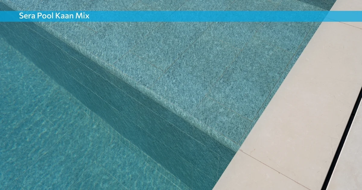 Serapool Natural Kaan Mix крупноформатна керамогранітна плитка для басейну